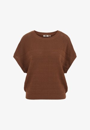 WE Fashion, Tričko s potlačou - light brown