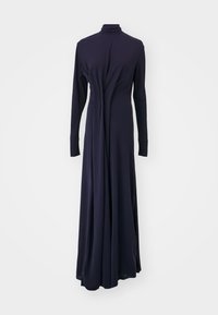 LONG SLEEVE DRAPED GOWN - Jerseykjole - ink blue