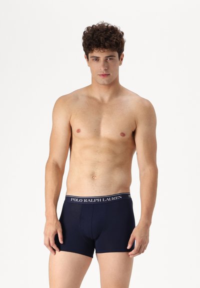 Polo Ralph Lauren TRUNK 3 PACK - Ozke boksarice - 3pk wht aop/rl red/cruise navy