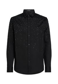 Camicia Karl Lagerfeld Jeans effetto lino con ricamo uomo