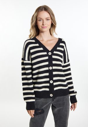 DreiMaster, DREIMASTER STRICKJACKE - Strickjacke - schwarz wollweiss