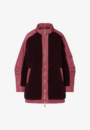 LIU JO, LIU JO OVERSIZED TEDDY BOMBER JACKET - Abrigo corto - bordeaux