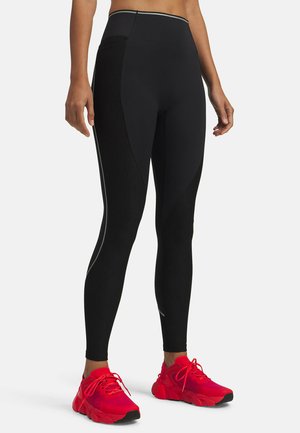 UA HALO JACQUARD  - Leggings - ultimate black