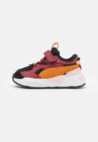 Puma BOHO GLEAM - Sneakers - black/almond blossom/intense red
