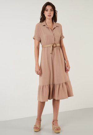 Shirt dress - stone