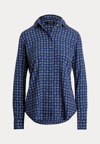 Classic Fit Geo Print Crepe Shirt - Pogājama blūze - blue/white