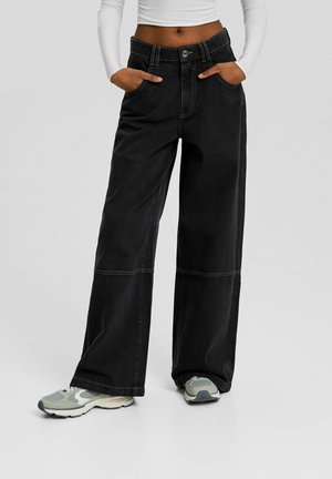 Bershka, Jean flare - dark grey