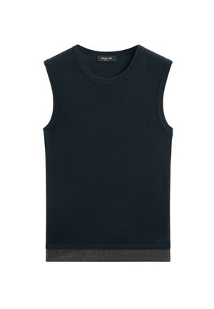 Massimo Dutti, Top - mottled dark blue