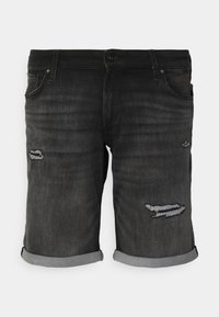 JJIRICK JJICON - Jeansshort - black denim