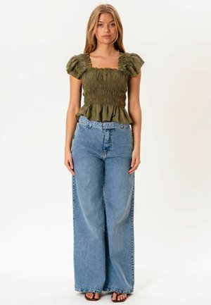 ITS MAY, HONEY RUFFLE TOP - Bluse - olive