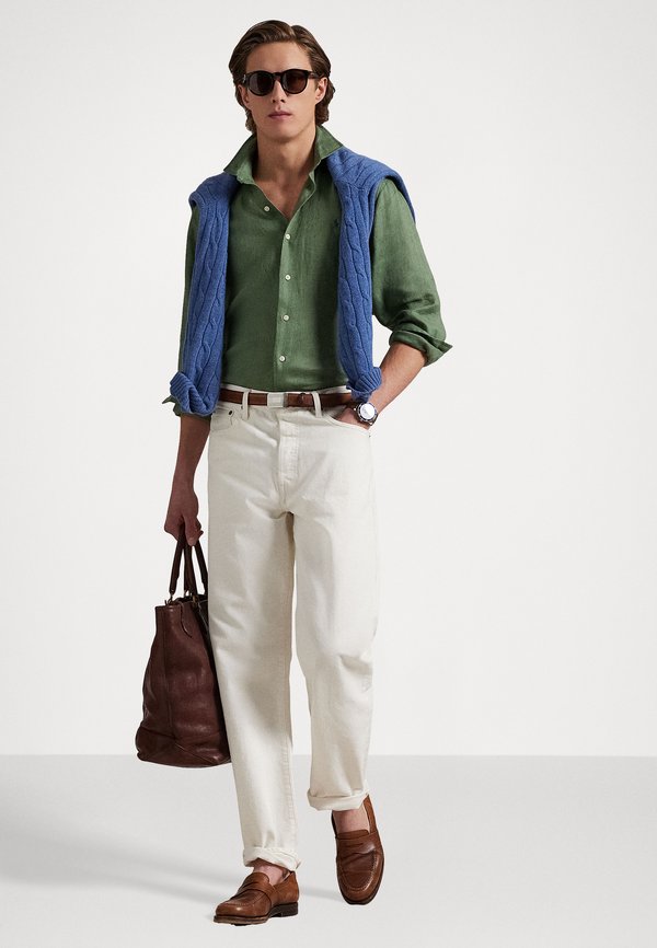 SLIM FIT LINEN SHIRT - Shirt - fatigue3