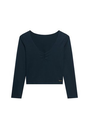 Superdry & Co, SUPERDRY ATHLETIC ESSENTIAL GATHERED LONG SLEEVE TOP.. - Langarmshirt - eclipse navy