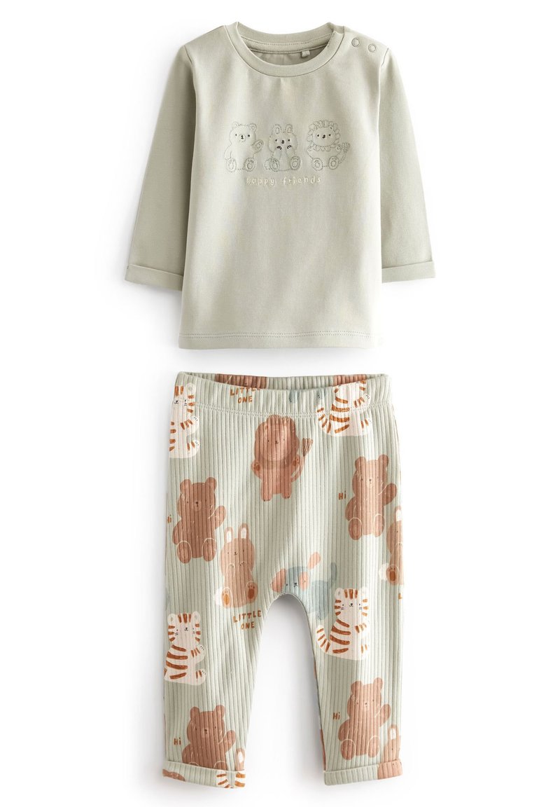 Next 2 PIECE SET - Leggingek - Nadrágok - teal blue animal