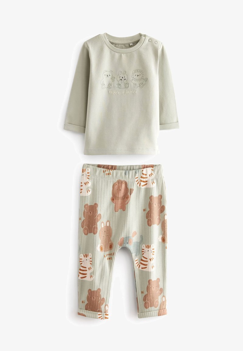 Next 2 PIECE SET - Leggingek - Nadrágok - teal blue animal
