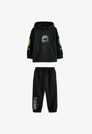 Next, PRINT HOODIE JOGGERS SET - Træningssæt - black gamer