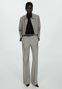 Mango Hlače - mottled light grey