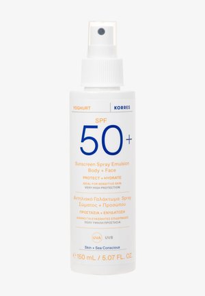 KORRES YOGHURT SUNSCREEN SPRAY EMULSION BODY + FACE SPF50 - Aurinkovoide