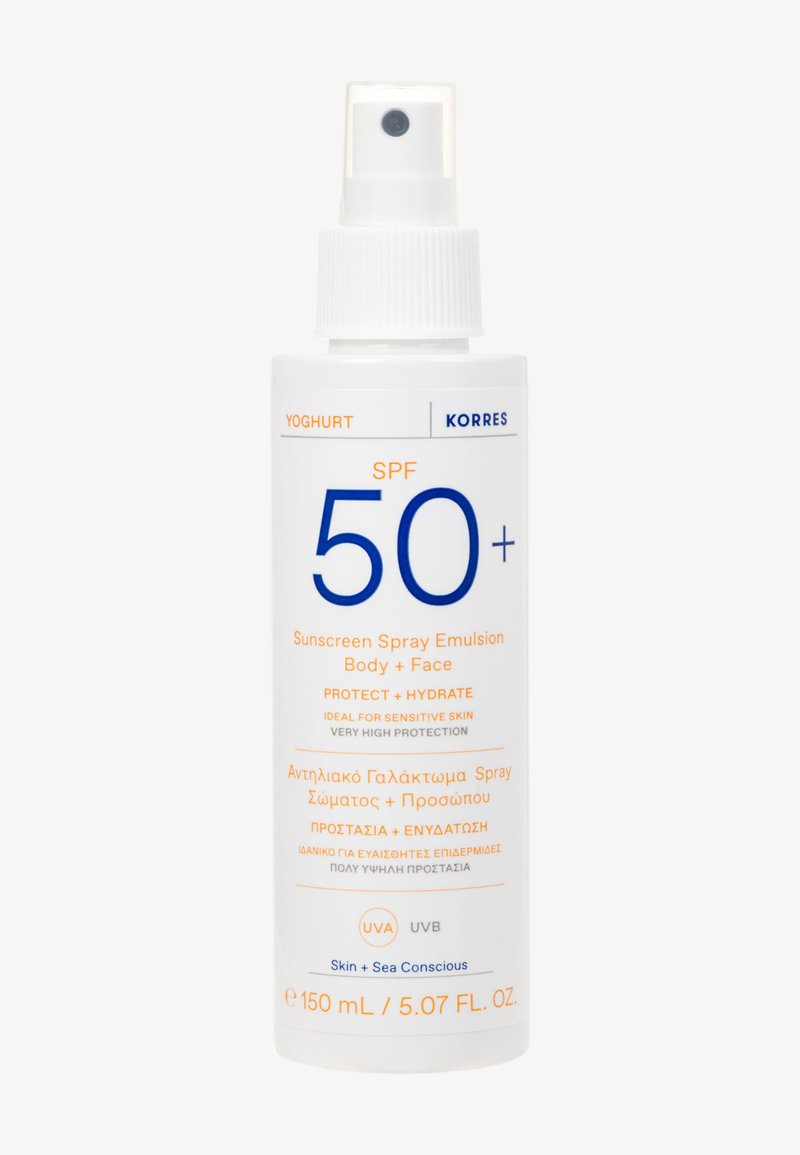 KORRES - YOGHURT SUNSCREEN SPRAY EMULSION BODY + FACE SPF50 - Solskydd, Förstora