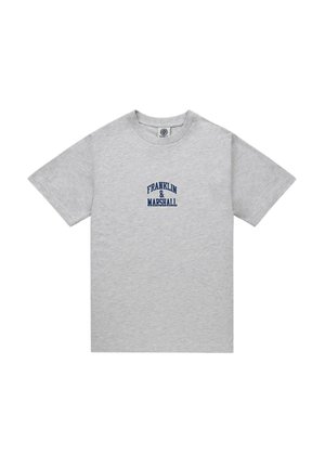 KURZARM MIT RUNDHALSAUSSCHNITT - Print T-shirt - grau