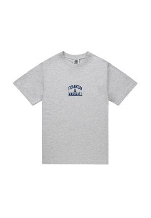 Franklin & Marshall KURZARM MIT RUNDHALSAUSSCHNITT - Tricou cu imprimeu - grau