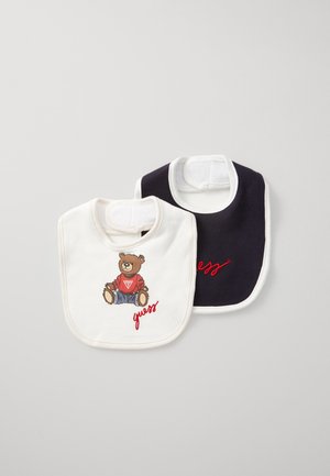 UNISEX 2 PACK - Babero - white/blue