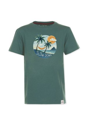 SLOW DOWN - T-shirts print - cilantro green
