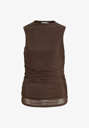 VILA, SLEEVELESS TOP VIFUNDA HIGH NECK - Blouse - coffee bean