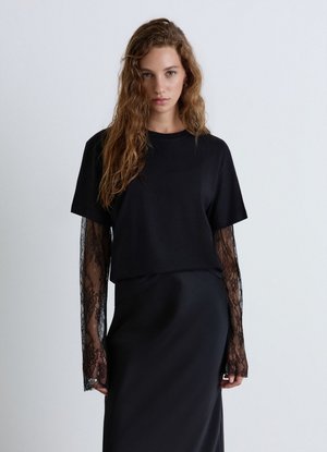 Calliope, T-SHIRT TINTA UNITA - T-shirt basic - ultrablack