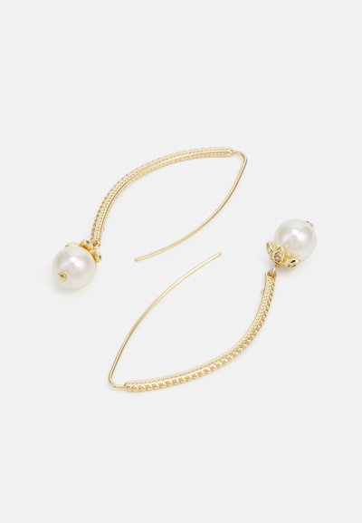 Marchesa THREADER - Boucles d'oreilles - gold-coloured/white