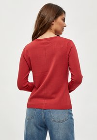 Minus MINEW LAURA CARDIGAN - Adīta jaka - berry red