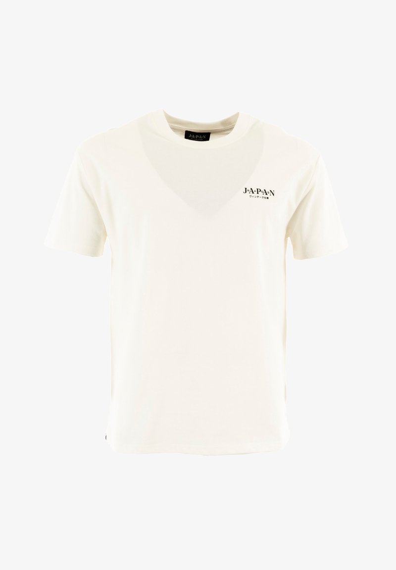 Tee Shirt homme Japan Rags Cedre blanc rayé bleu Tee Shirt homme Japan Rags Cedre blanc rayé bleu