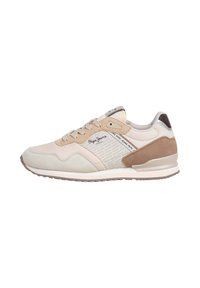 Pepe Jeans LONDON LOGO - Sneakers laag - off lace beige