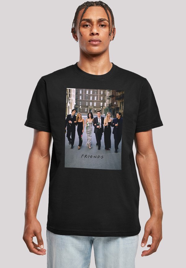 FRIENDS TV SERIE CHAMPAGNE AND FLOWERS - T-Shirt print