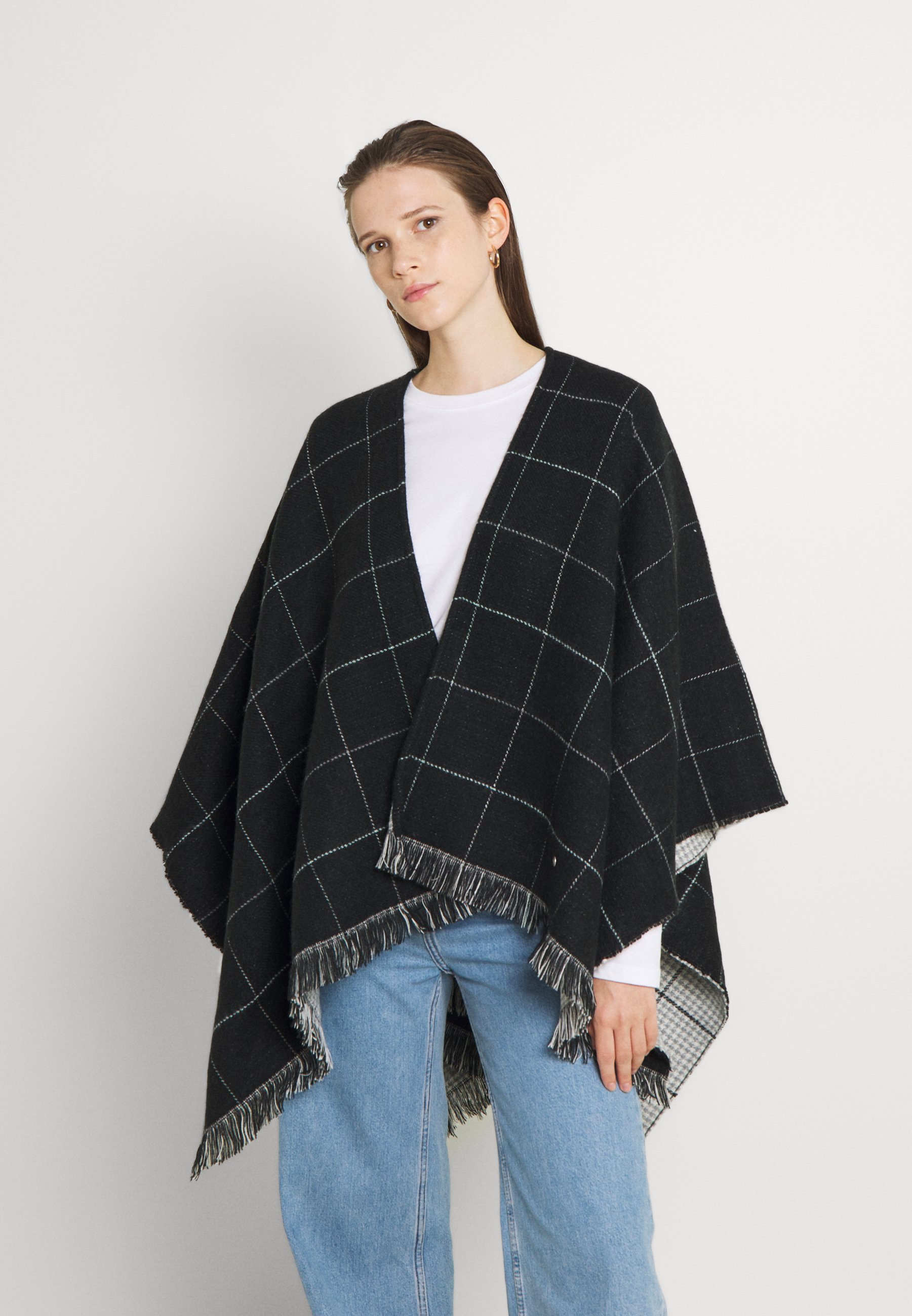 Women ONLTINA CHECK PONCHO - Cape Women ONLTINA CHECK PONCHO - Cape