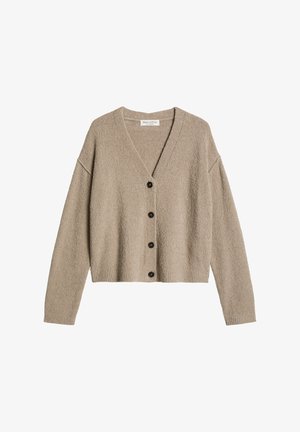 Marc O'Polo, MARC O'POLO CARDIGAN RELAXED AUS BOUCLÉ-GARN - Vest - stone taupe melange