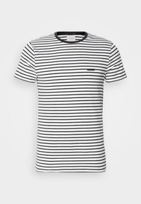 SLIM STRIPE - Trükipildiga T-särk - white/black