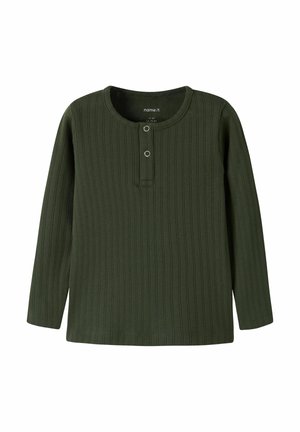 Name it, T-shirt à manches longues - kombu green