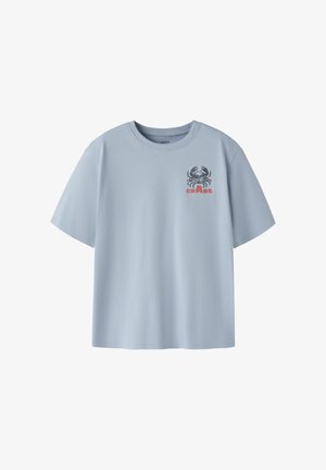 Name it, NKMVELIX SS NREG TOP - T-shirt imprimé - blue fog