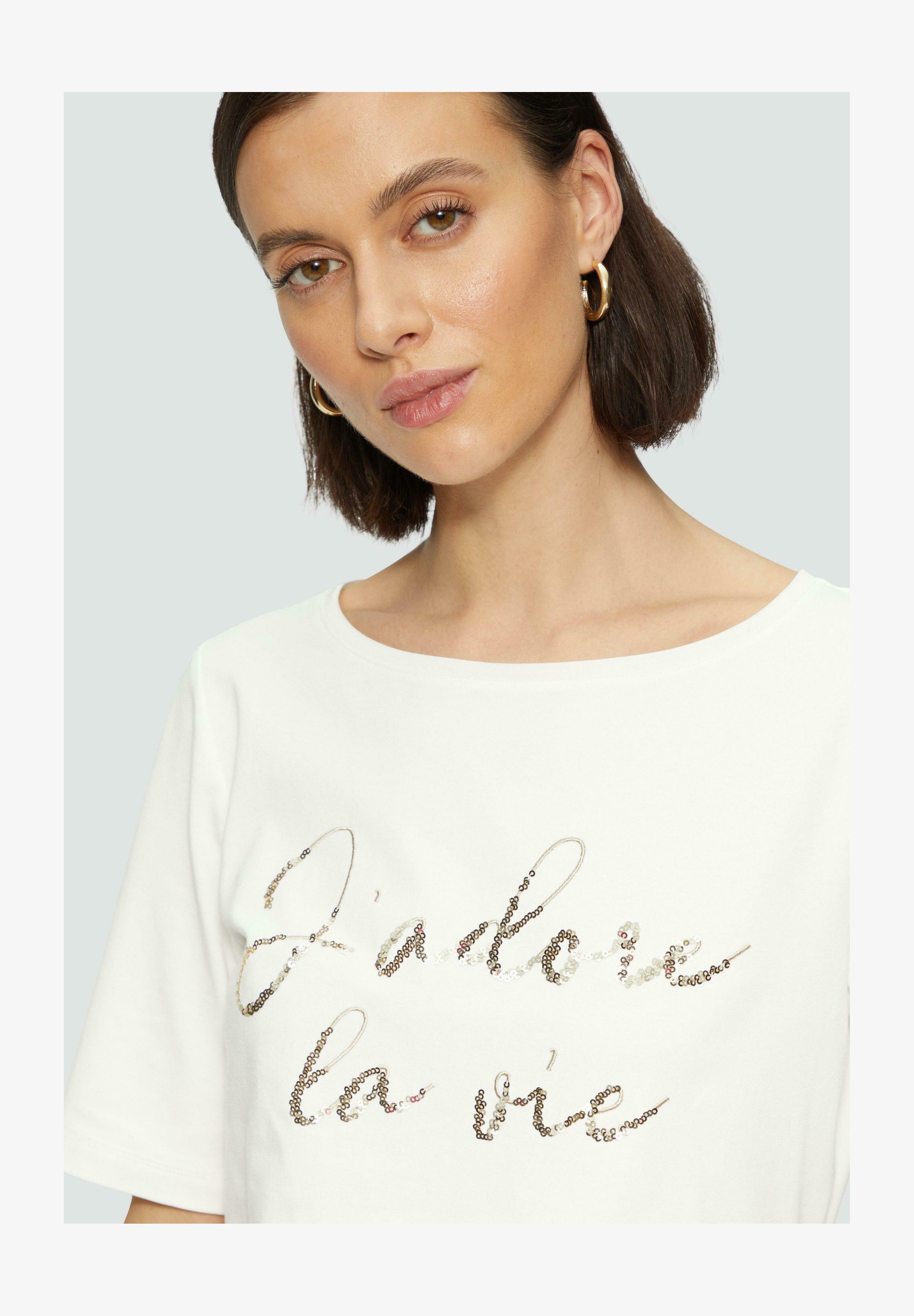 S.Oliver BLACK LABEL T-shirt Donna Con Paillettes – Modello 2157278, Colore 99, Taglia 40, Glamour Quotidiano