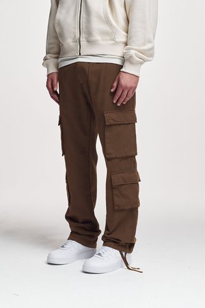 2Y Studios KIRAN 4 POCKET - Cargo trousers - brown