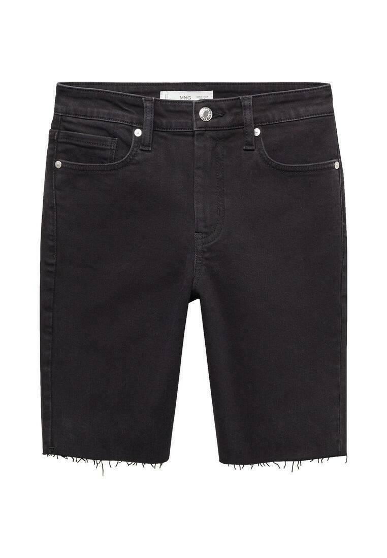 Mango Jeansshort zwart denim/blackdenim