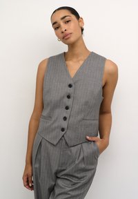 Kaffe DORI - Weste - dark grey pinstripe