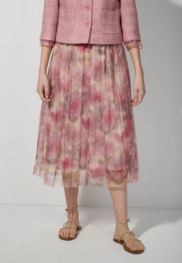 WITH SMALL-RUFFLES - A-Linien-Rock - mehrfarbig