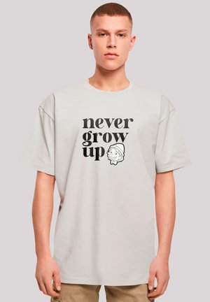 F4NT4STIC NEVER GROW UP - Print T-shirt - lightasphalt