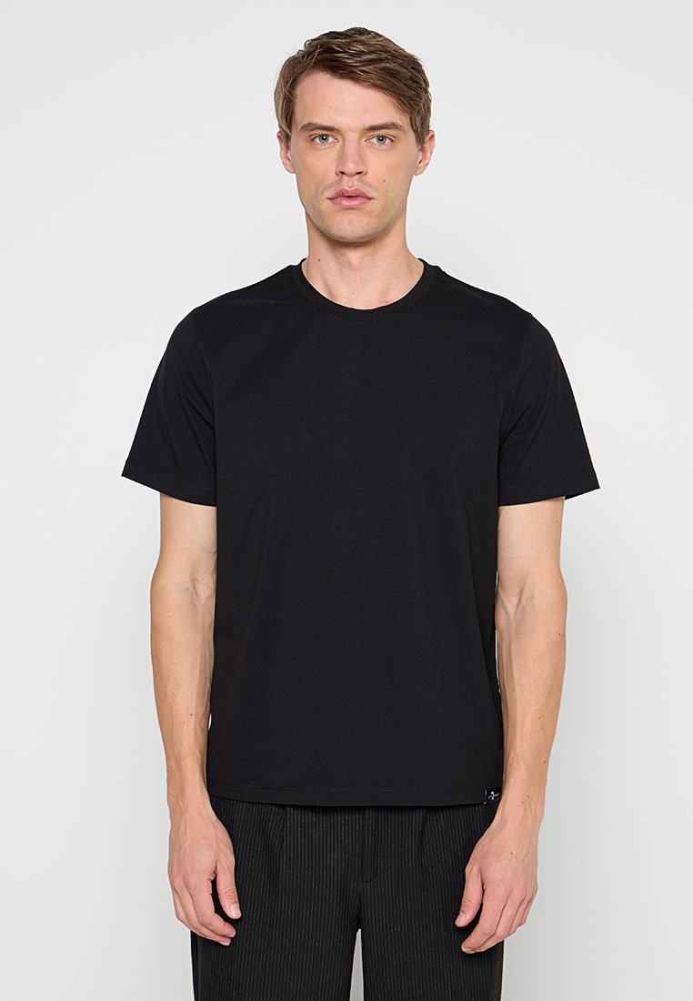 7 For All Mankind T-shirt basic zwart