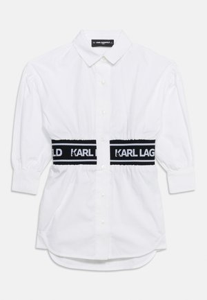 KARL LAGERFELD KIDS, SHIRT - Blúzka so zapínaním na gombíky - white