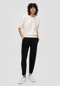 s.Oliver KURZARM - Basic T-shirt - creme