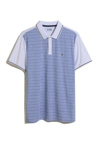 JACQUARD FRONT   - Poloshirt - bright white