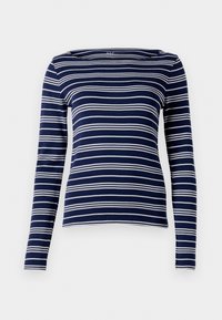 MODERN BOATNECK STRIPE - Top s dlouhým rukávem - navy