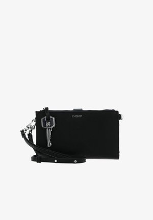 DKNY, ALANNA CROSSBODY WALLET - Sac bandoulière - black silver